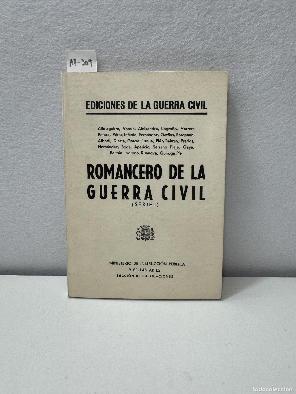 Libros: V.V. A.A.: - Romancero de la guerra civil. (Serie I). - Foto 1
