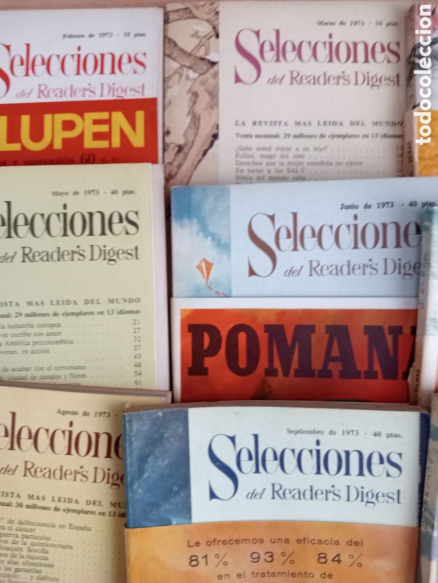 Libros: 1973 - 9 revistas Reader Digest - Foto 2