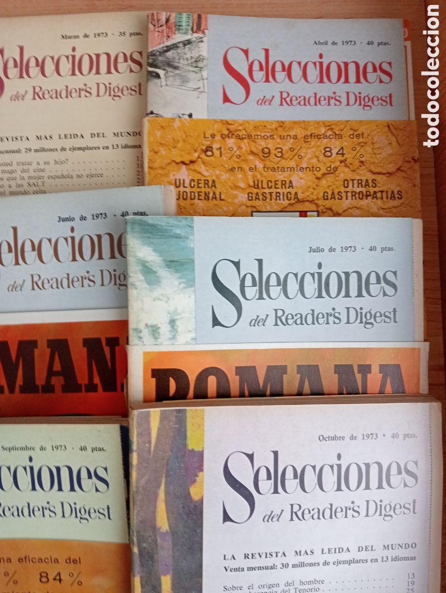Libros: 1973 - 9 revistas Reader Digest - Foto 3