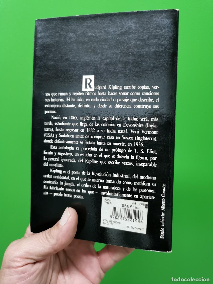 Libros: RUYARD KIPLING. POEMAS. VISOR DE POESIA - Foto 2