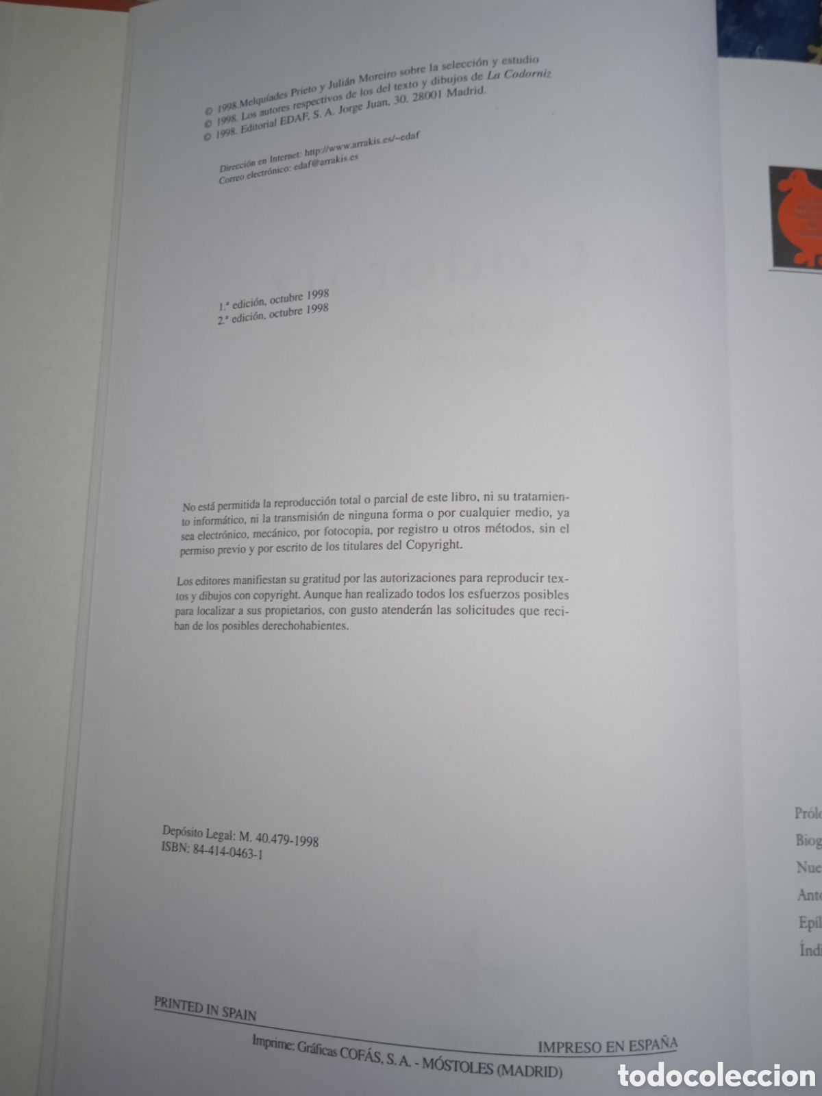 Libros: La Codorniz (Antolog&iacute;a 1941-1978) - Foto 3