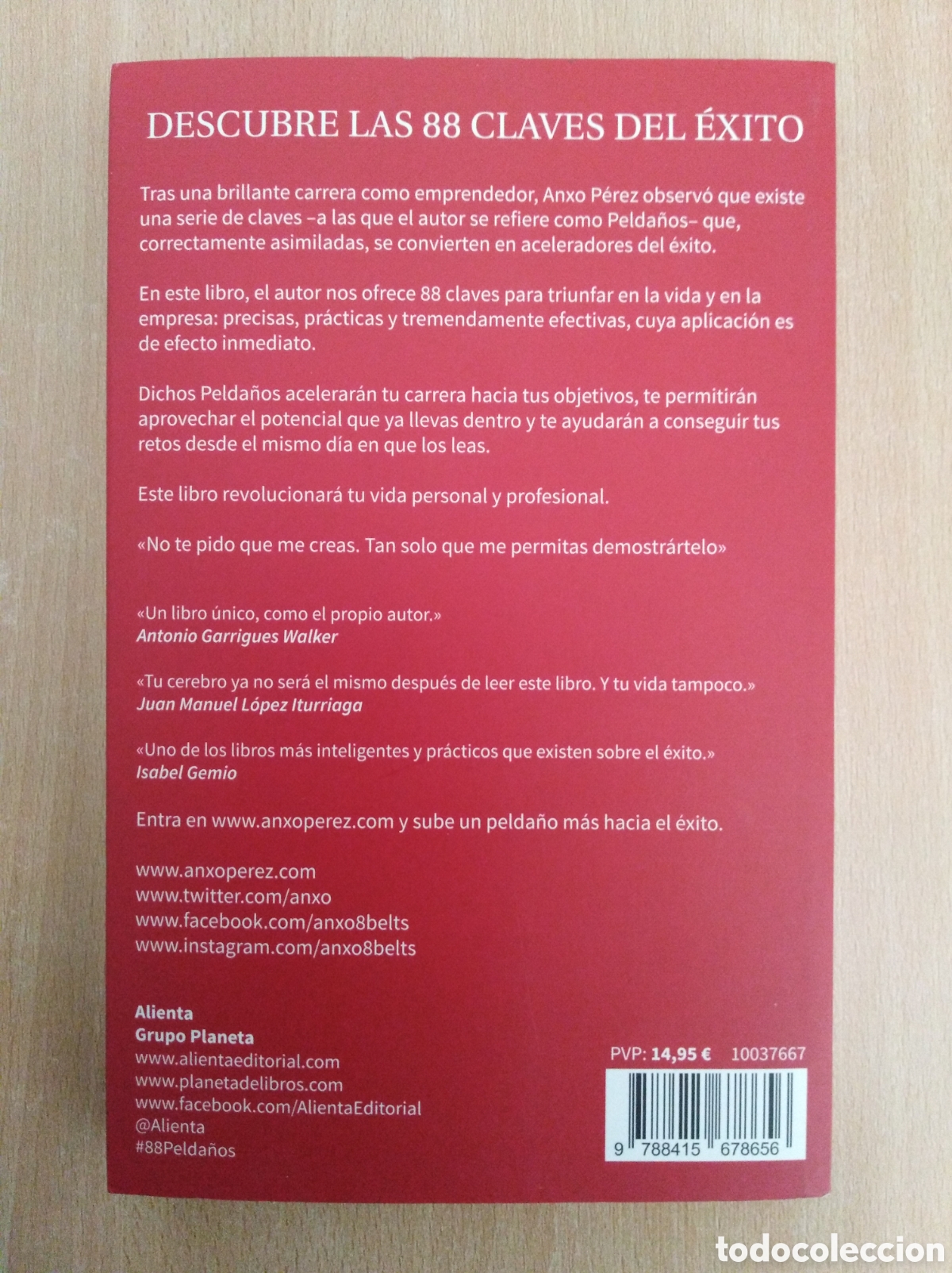 Libros: LOS 88 PELDA&Ntilde;OS DEL &Eacute;XITO. Anxo P&eacute;rez - Foto 3