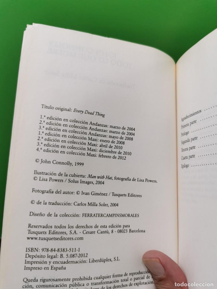 Libros: JOHN CONNOLLY. TODO LO QUE MUERE - Foto 3