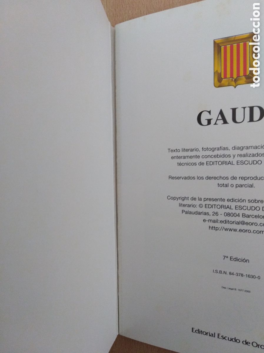 Libros: GAUD&Iacute;. Editorial Escudo de Oro - Foto 4