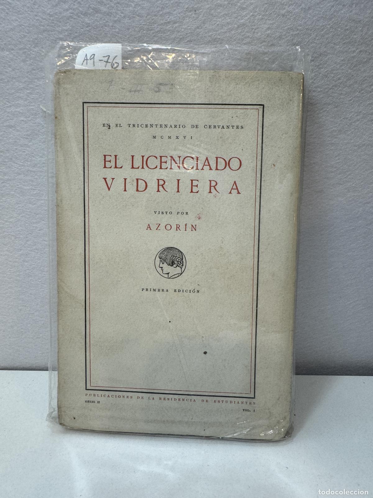 Libros: (AZOR&Iacute;N): - El licenciado Vidriera visto por Azor&iacute;n. - Foto 1