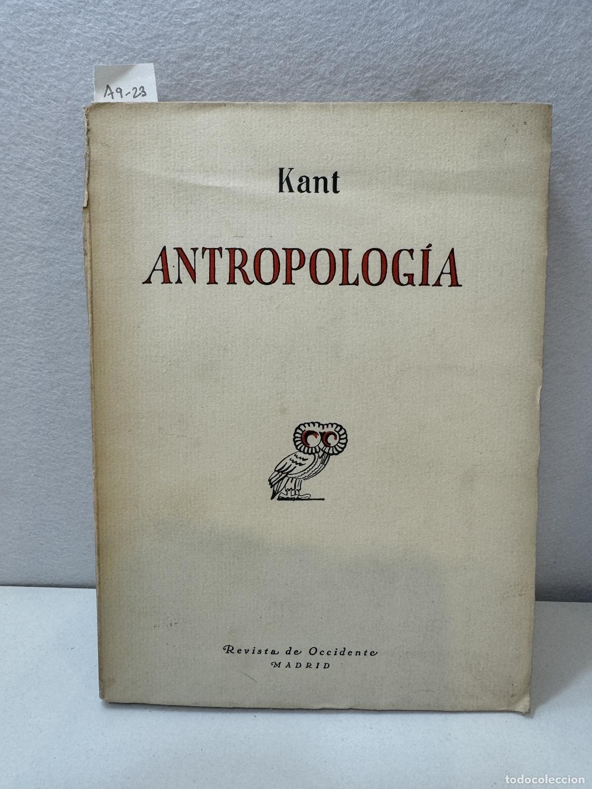 Libros: KANT: - Antropolog&iacute;a en sentido pragm&aacute;tico. - Foto 1