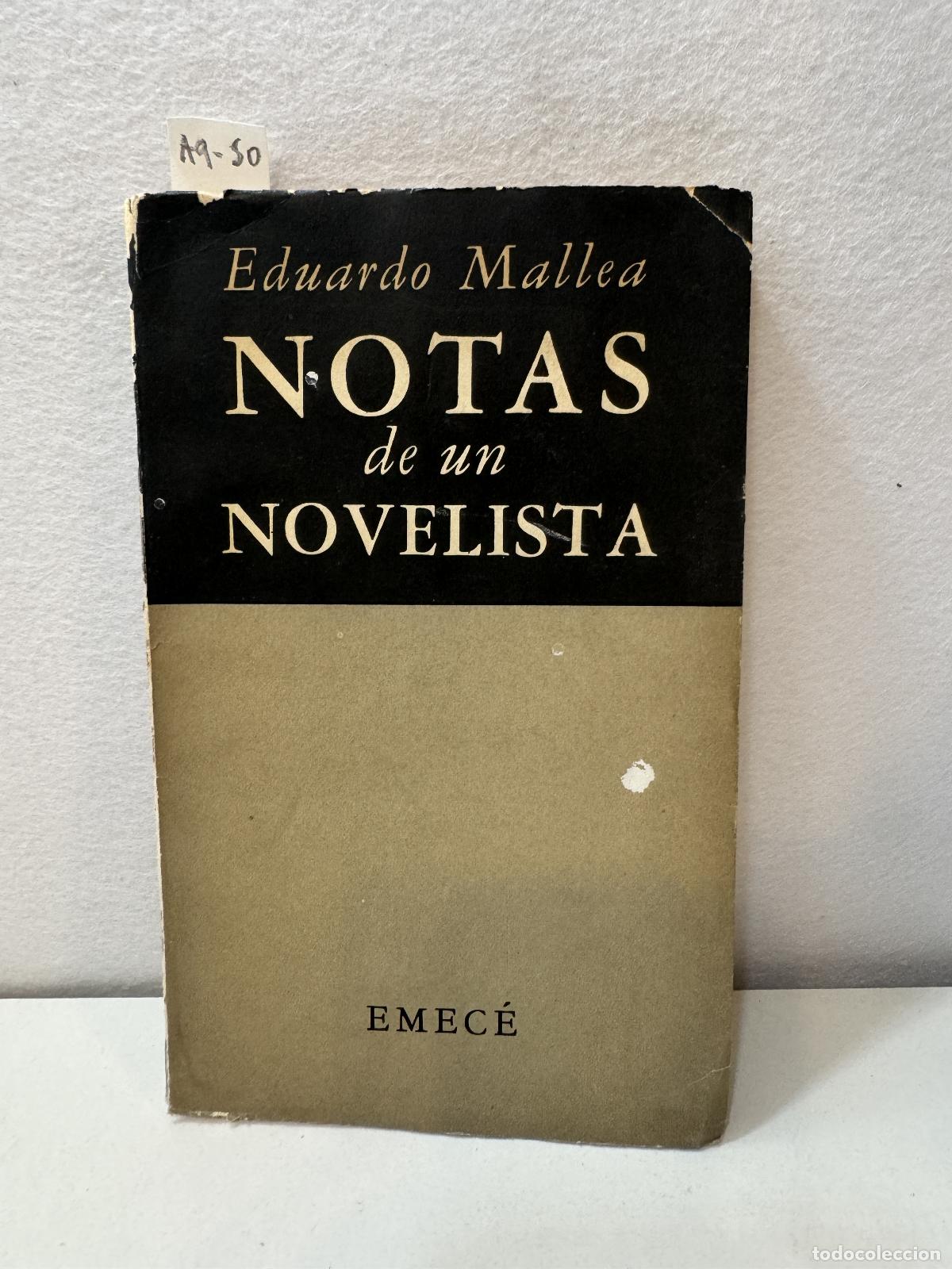 Libros: MALLEA, Eduardo: - Notas de un novelista. - Foto 1