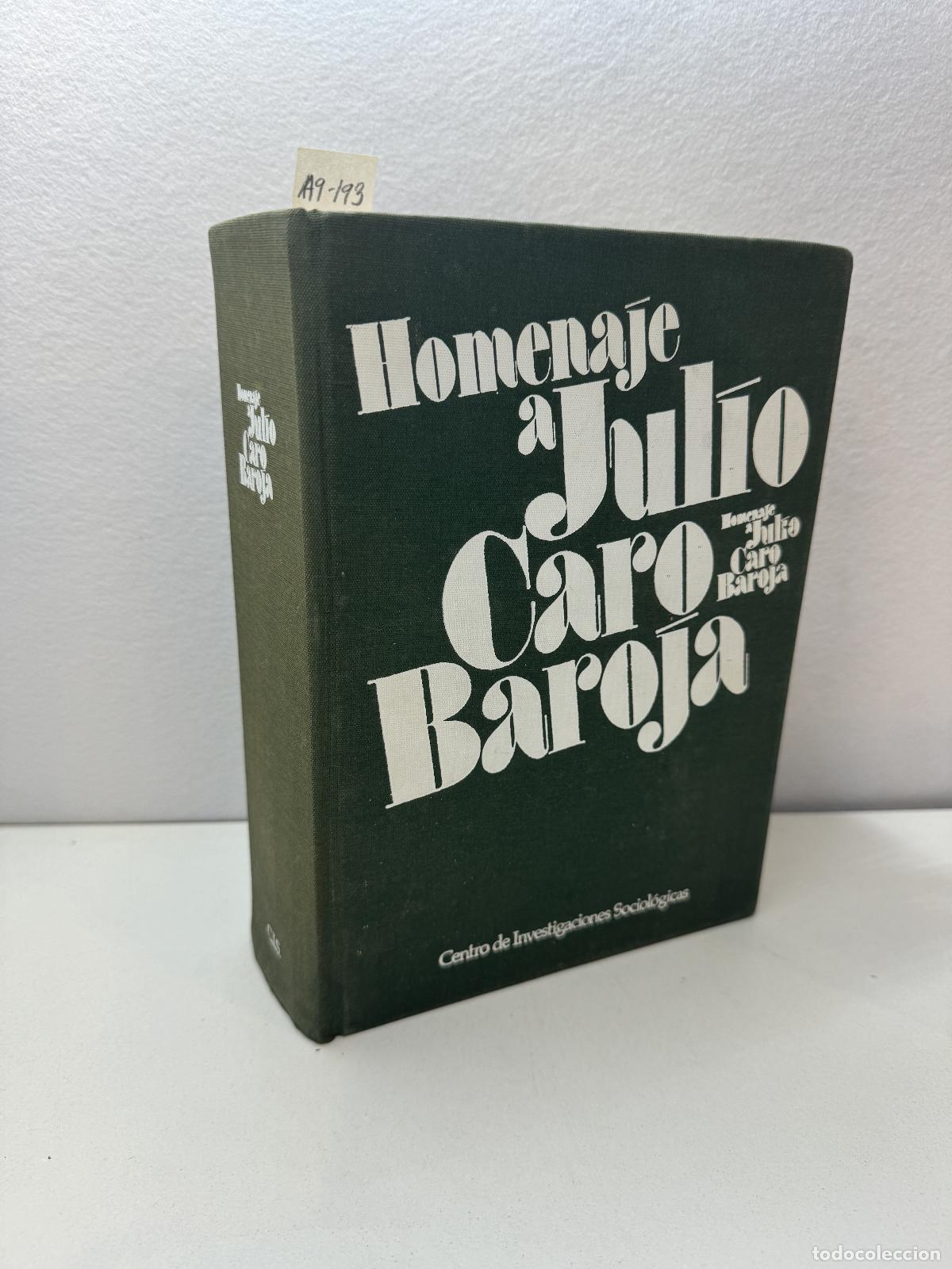Libros: V.V. A.A.: - Homenaje a Julio Caro Baroja. - Foto 1