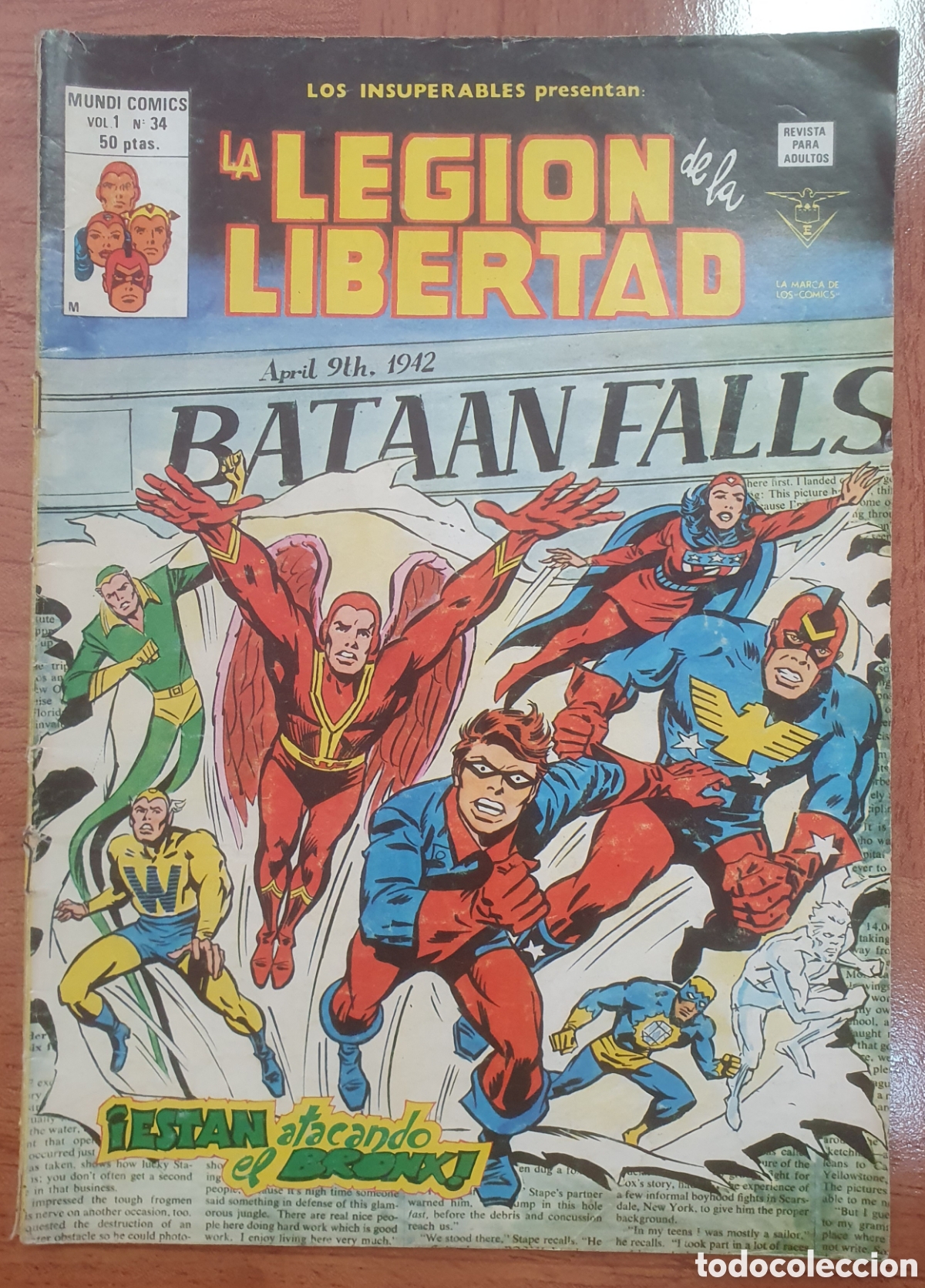 Libros: La Legi&oacute;n de la Libertad: &iexcl;Estan atacando el Bronx! - Vol. 1 N&uacute;mero 34 - VV. AA.