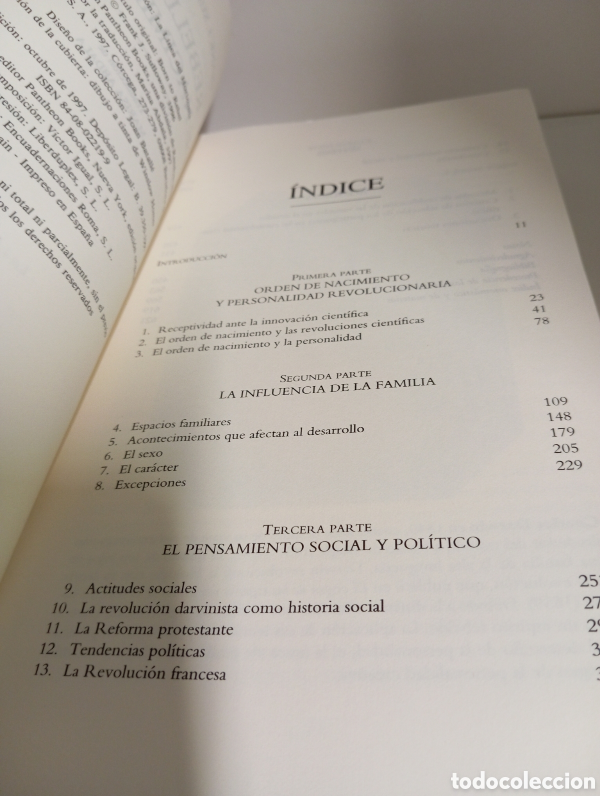 Libros: Rebeldes de nacimiento. Frank. J. Sulloway - Foto 4