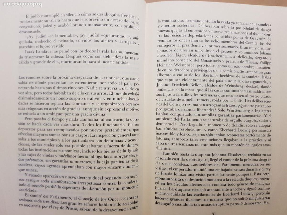 Libros: EL JUD&Iacute;O S&Uuml;SS - LION FEUCHTWANGER - ED. EDHASA - 1990 - Foto 6