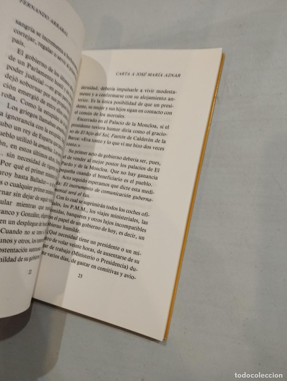 Libros: Fernando Arrabal - Carta a Jos&eacute; Mar&iacute;a Aznar - Foto 2