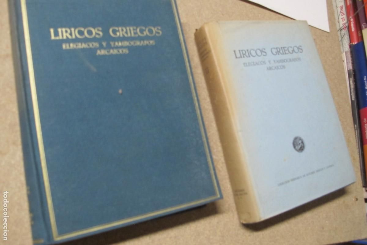Libros: LIRICOS GRIEGOS. ELEGIACOS Y AMBOGRAFOS ARCAICOS COLECCION HISPANICA DE AUTORES GRIEGOS Y LATINOS