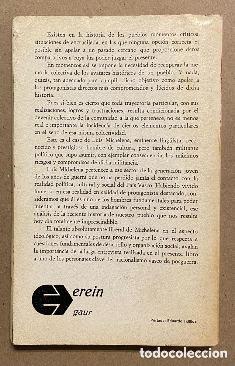 Libros: KOLDO MITXELENA. EUGENIO IBARZABAL. EDITA: EREIN 1977. - Foto 7