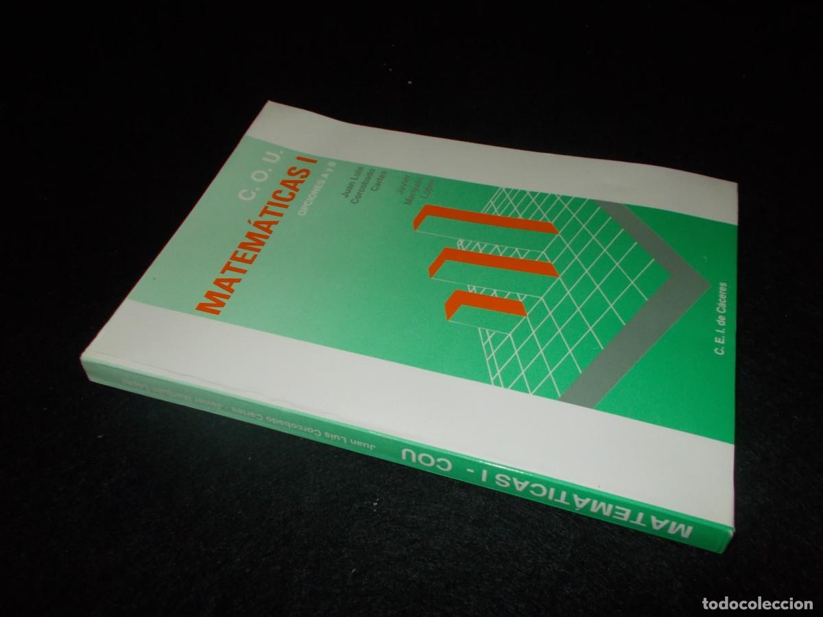 Libros: MATEM&Aacute;TICAS 1 C.O.U. COU. C.E.I. de C&aacute;ceres 1990. Libro de texto escolar - Foto 6