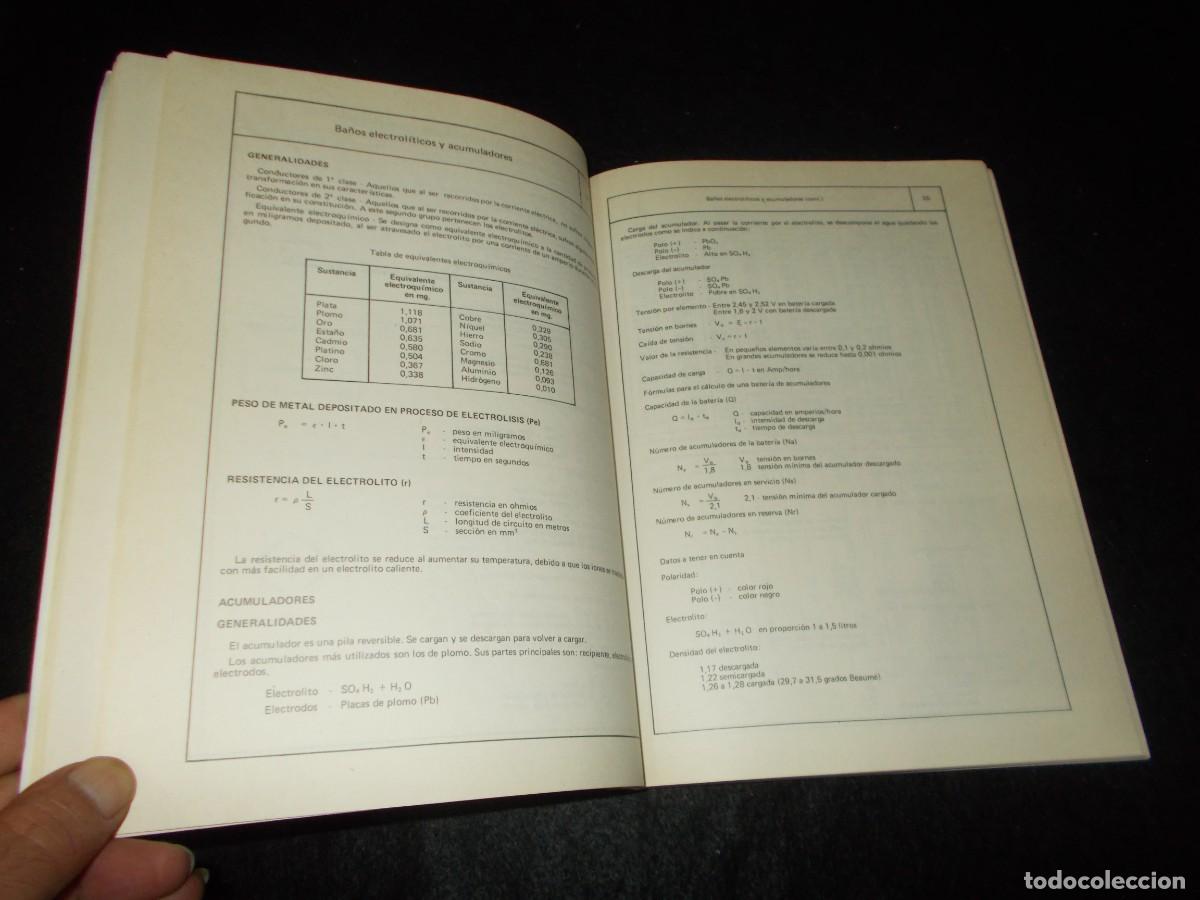 Libros: FORMULAS Y DATOS PR&Aacute;CTICOS PARA ELECTRICISTAS. Paraninfo 1982. Libro Electricidad - Foto 2