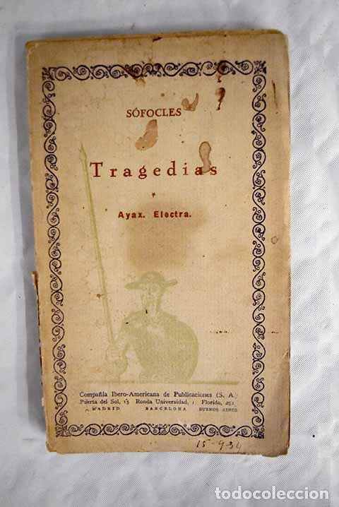 Libros: Tragedias: S&oacute;focles: Compa&ntilde;&iacute;a Ibero-americana de Publicaciones..- S&oacute;focles - Foto 1