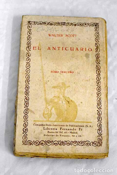 Libros: El anticuario, tomo III.- Scott, Walter - Foto 1