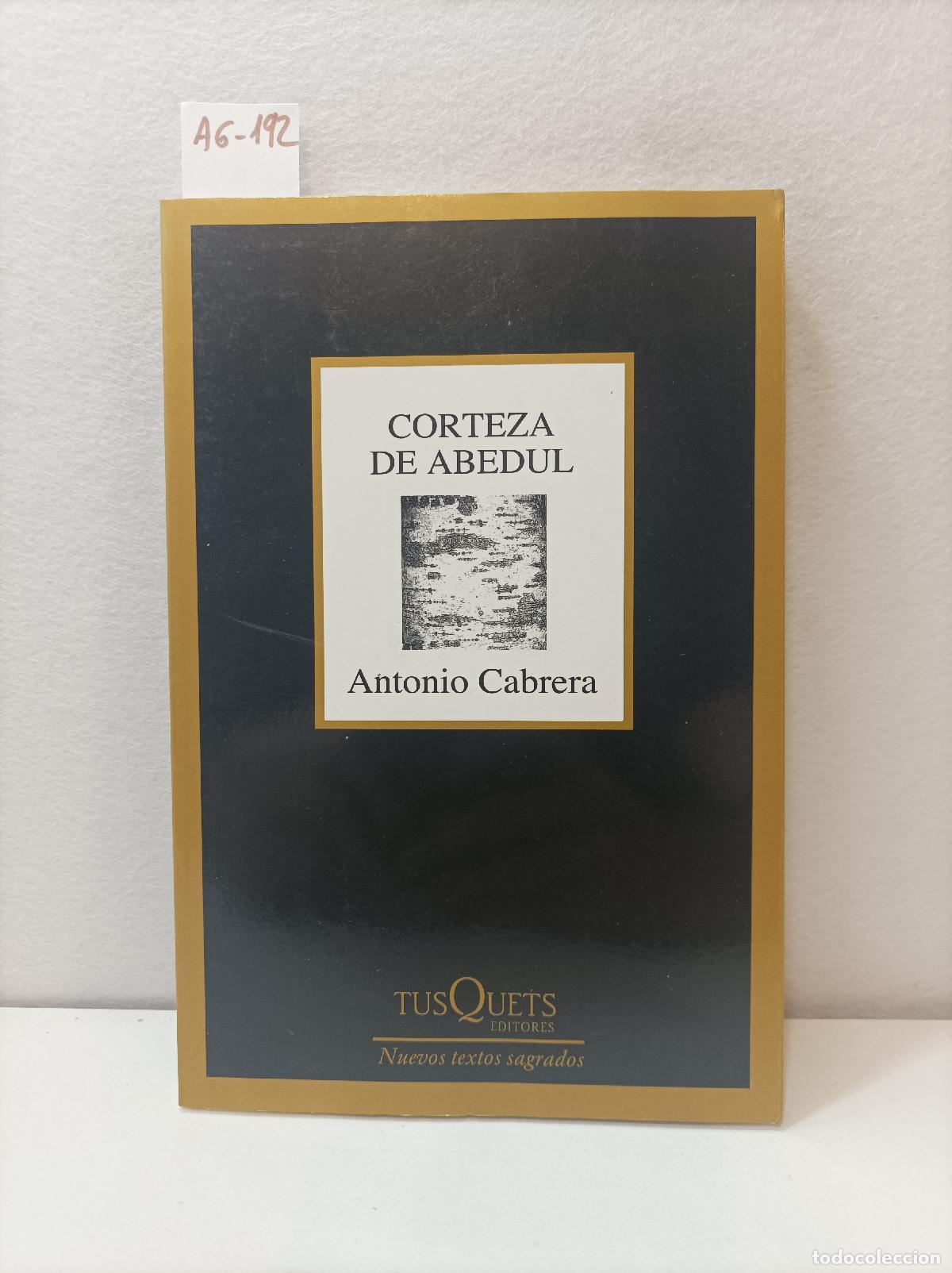 Libros: CABRERA, Antonio: - Corteza de abedul. - Foto 1
