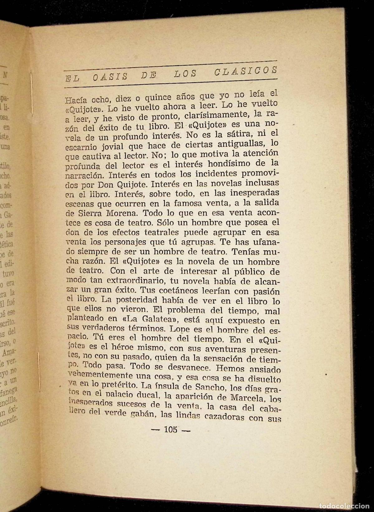 Libros: EL OASIS DE LOS CL&Aacute;SICOS. - [AZOR&Iacute;N.] MART&Iacute;NEZ RUIZ, J. - Foto 5