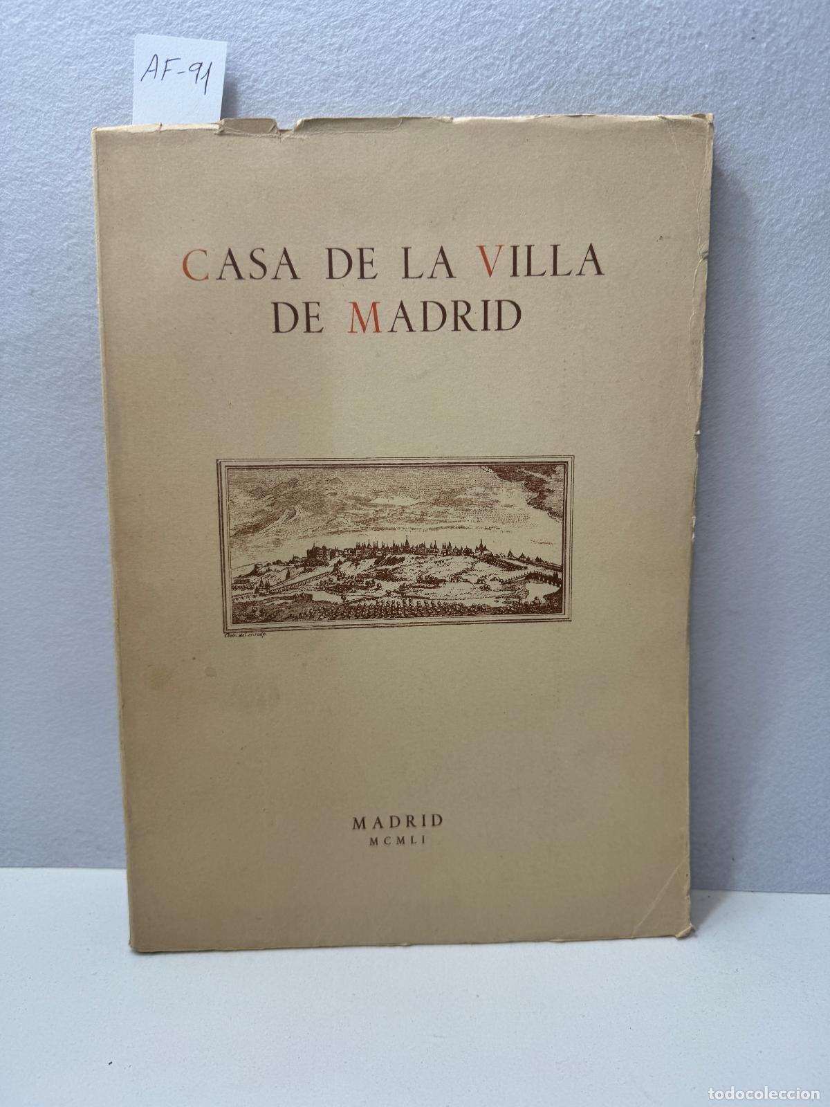 Libros: VARELA HERVIAS, Eulogio: - Casa de la Villa de Madrid. - Foto 1