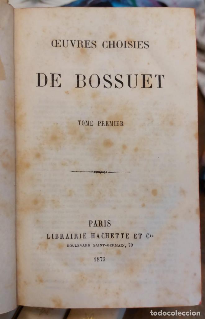 Libros: OEUVRES CHOISIES. 5 Vols - BOSSUET - Foto 3