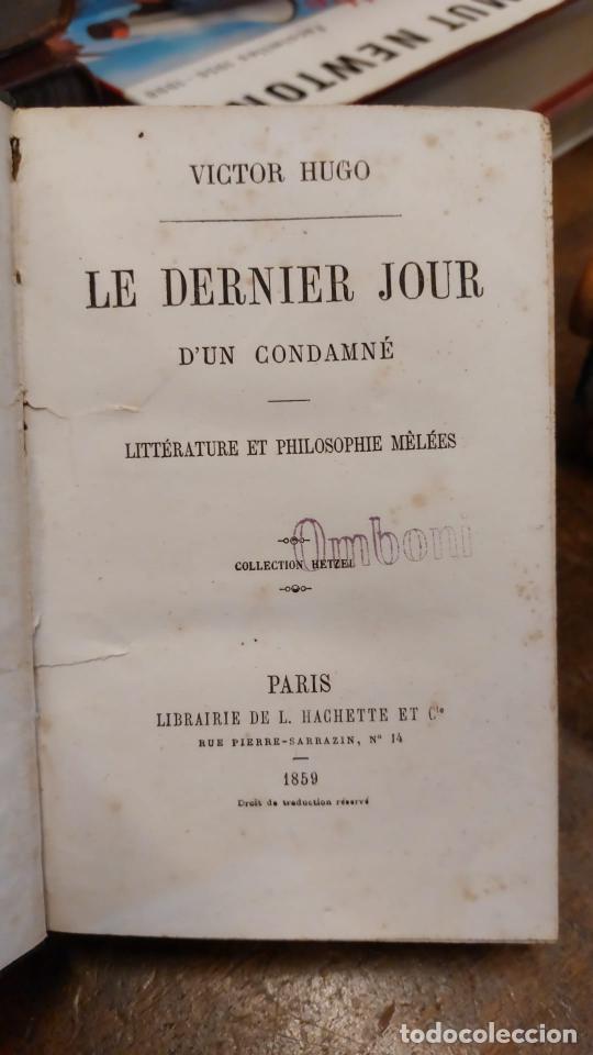 Libros: LE DERNIER JOUR DUN CONDAMNE. - HUGO, Victor. - Foto 2