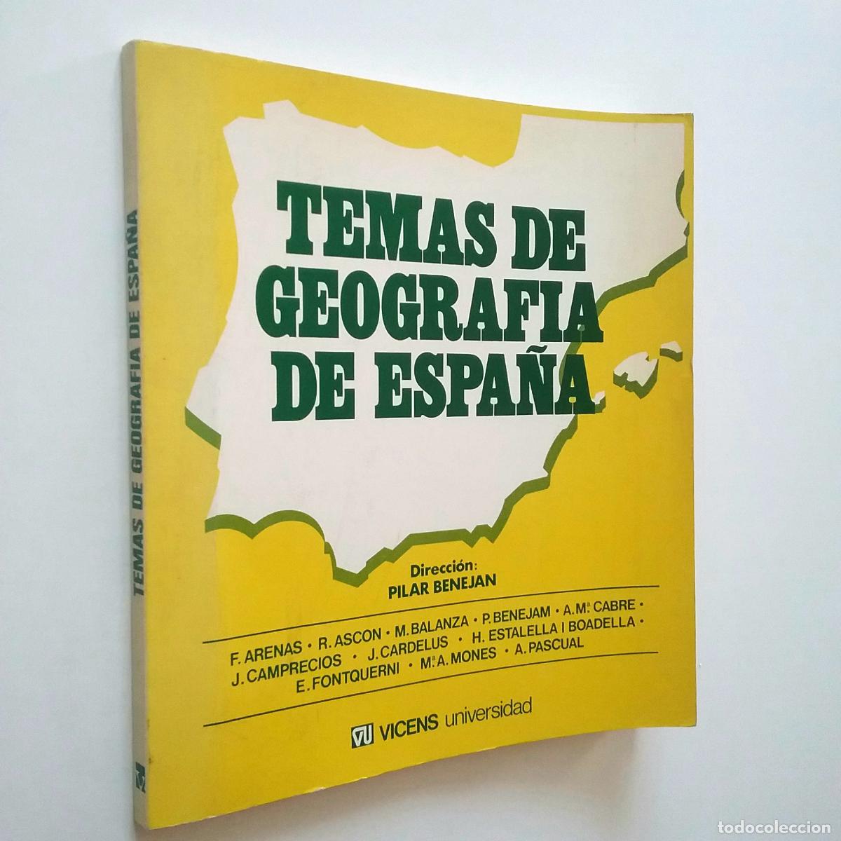 Libros: VV. AA. (Dir. Pilar Benejan) - Temas de Geograf&iacute;a de Espa&ntilde;a - Foto 1