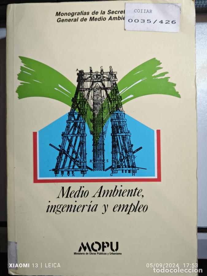 Libros: Medio Ambiente, Ingenieria Y Empleo. - Unknown Author. TDK902 - Foto 1