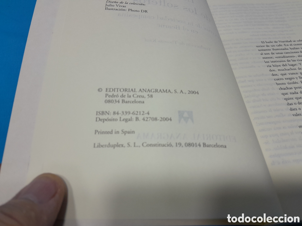 Libros: EL BAILE DE LOS SOLTEROS - PIERRE BOURDIEU - ANAGRAMA - Foto 2