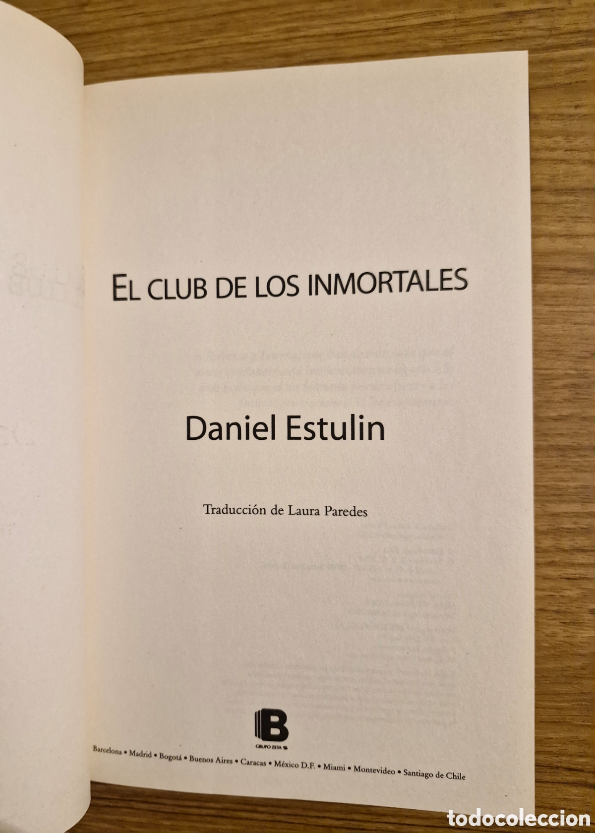 Libros: EL CLUB DE LOS INMORTALES - Daniel Estulin - Foto 3