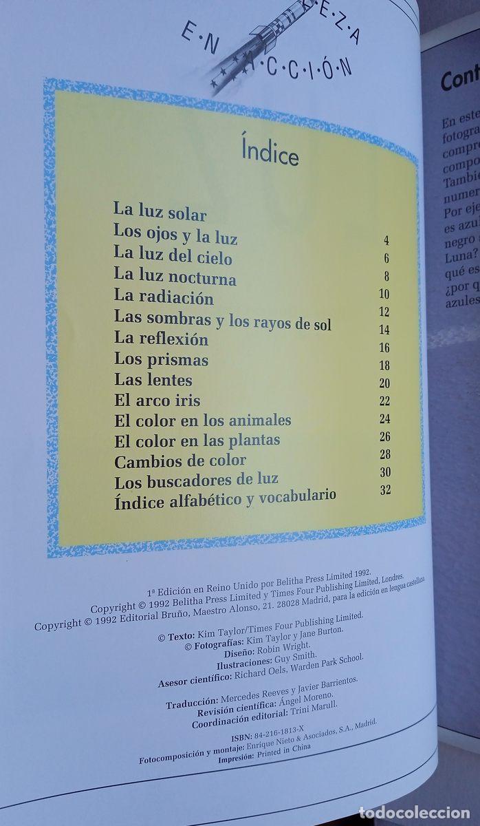Libros: 2 libros. NATURALEZA EN ACCI&Oacute;N. LUZ. BRU&Ntilde;O 1992 - Foto 4