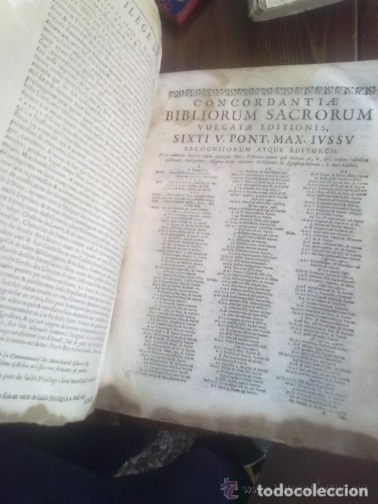 Libros: biblia antigua, a&ntilde;o 1800 en latin - Foto 5