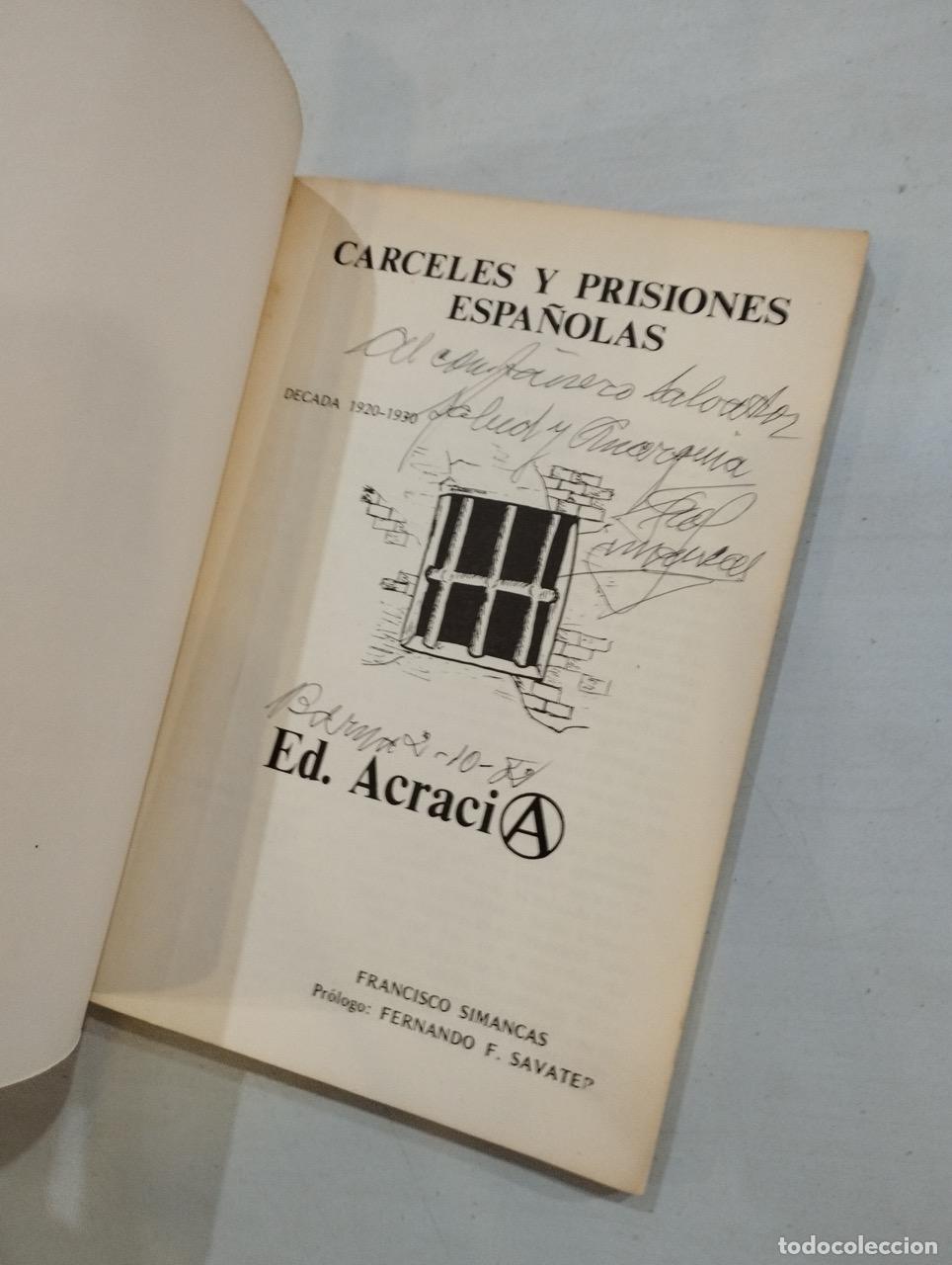 Libros: Francisco Simancas - C&aacute;rceles y prisiones espa&ntilde;olas D&eacute;cada 1920-1930 - Foto 2