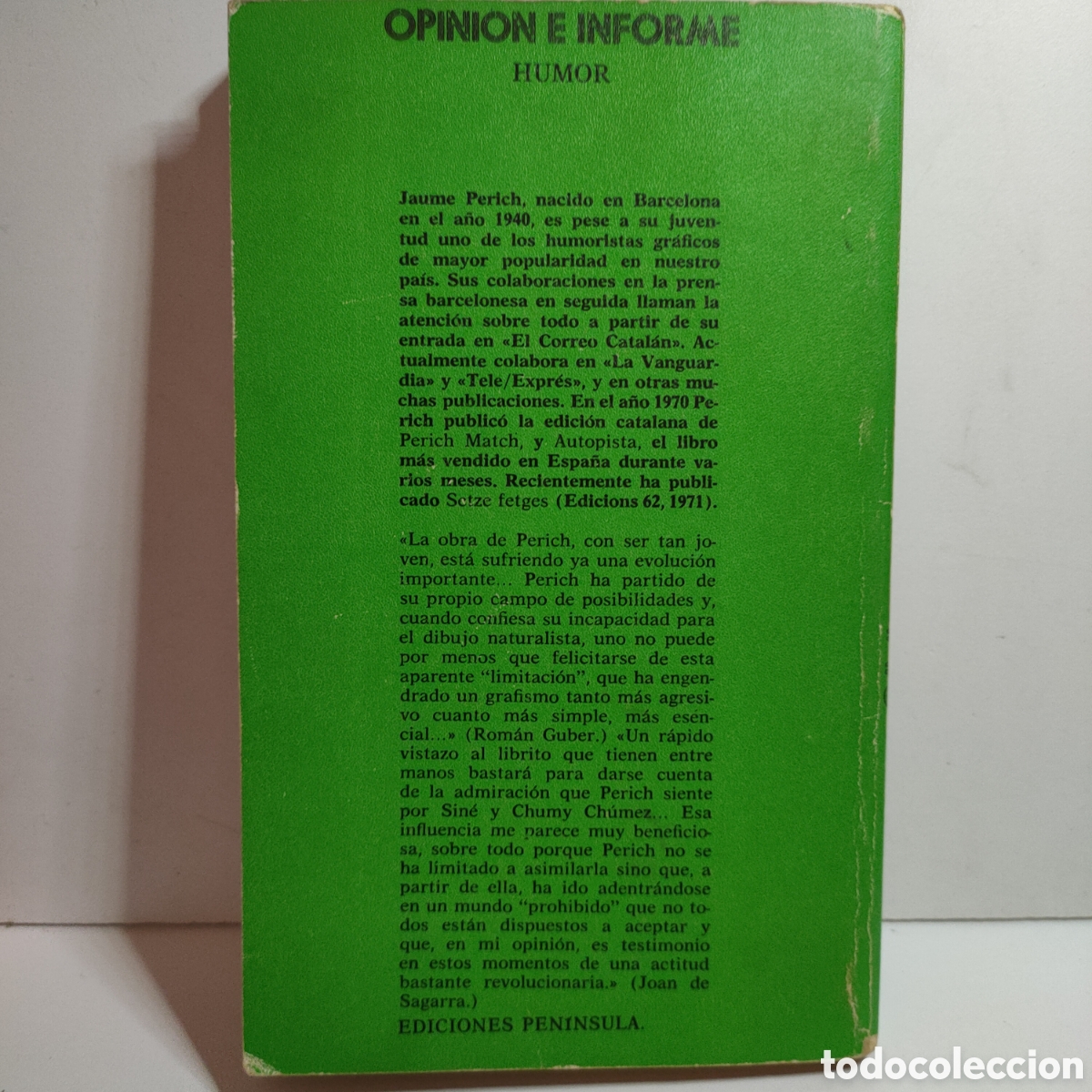 Libros: PERICH MATCH. JAUME PERICH 1971 . Firmado . 1^ edici&oacute;n - Foto 7