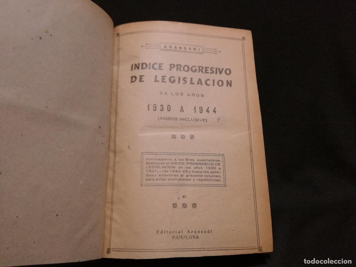 Libros: LIBRO - ARANZADI - INDICES LEGISLACI&Oacute;N 1990 A 1944 - Foto 5