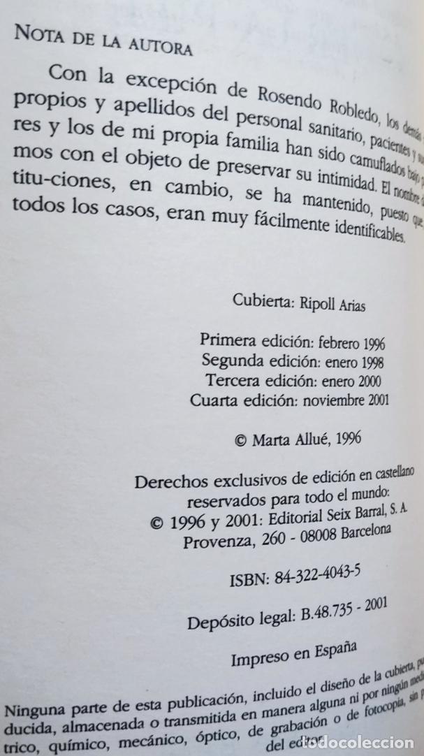 Libros: PERDER LA PIEL / MARTA ALLU&Eacute;. COMO NUEVO. - Foto 5