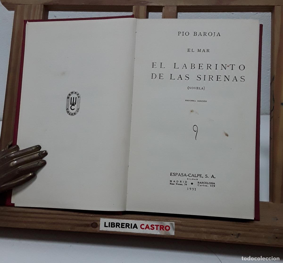 Libros: El Mar. El laberinto de las sirenas. Novela - P&iacute;o Baroja. - Foto 1