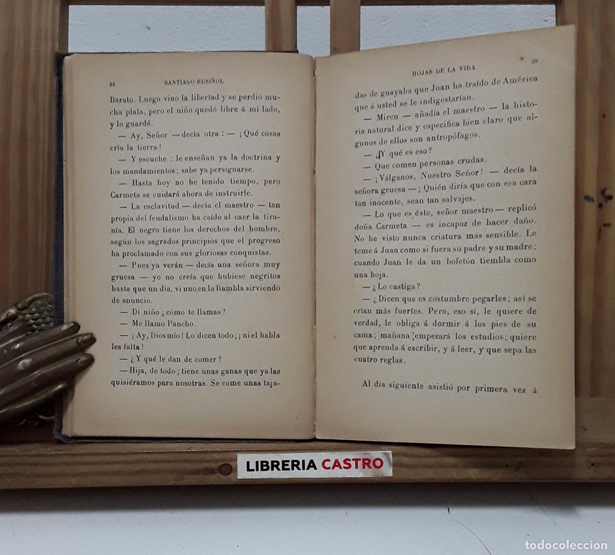 Libros: Hojas de la vida - Santiago Rusi&ntilde;ol. - Foto 3