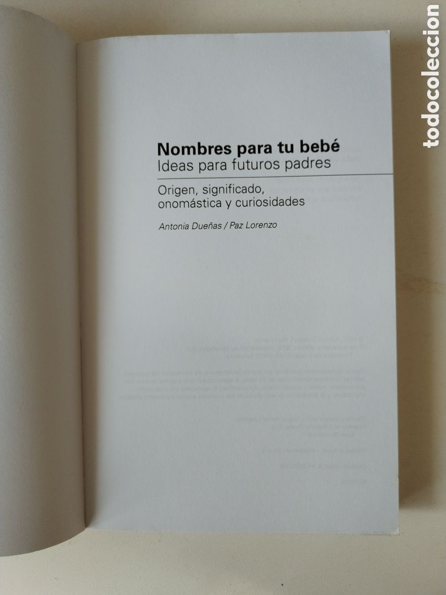 Libros: NOMBRES PARA TU BEB&Eacute;/AUTOAYUDA - Foto 2