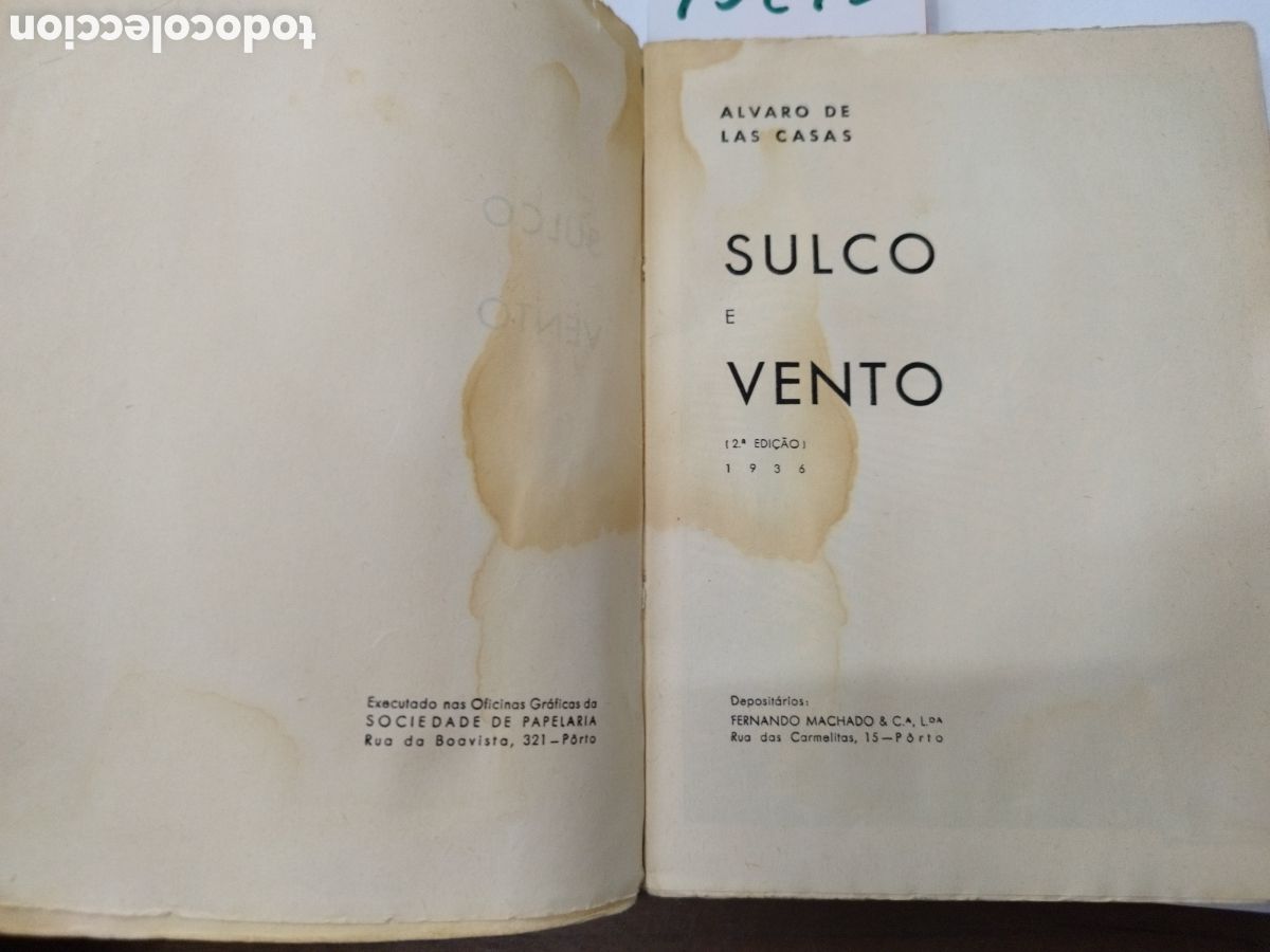 Libros: SULCO E VENTO. A&ntilde;o 1936. Galicia - DE LAS CASAS,Alvaro - Foto 4
