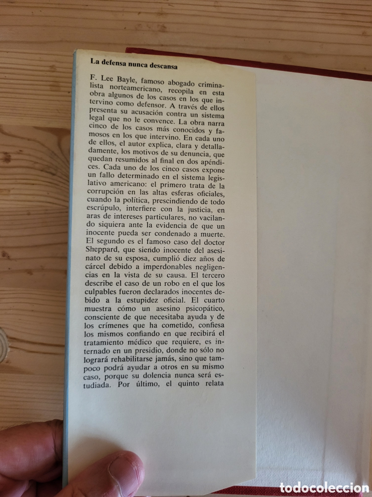 Libros: La defensa nunca descansa/F. Lee Bailey - Foto 2