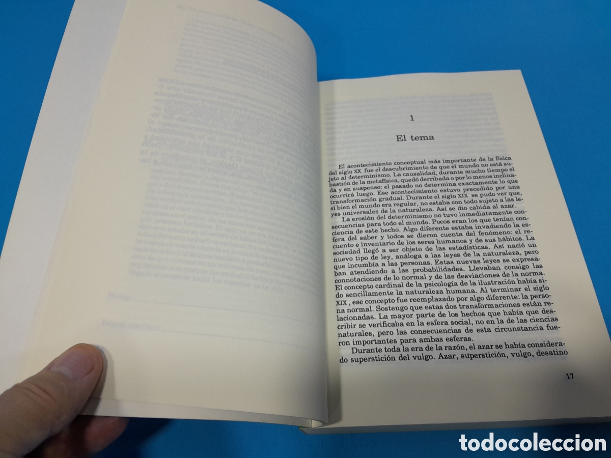 Libros: LA DOMESTICACI&Oacute;N DEL.AZAR - IAN HACKING - Foto 5