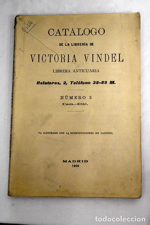 Libros: Cat&aacute;logo de la librer&iacute;a de Victoria Vindel. N&ordm; 3 - Foto 1
