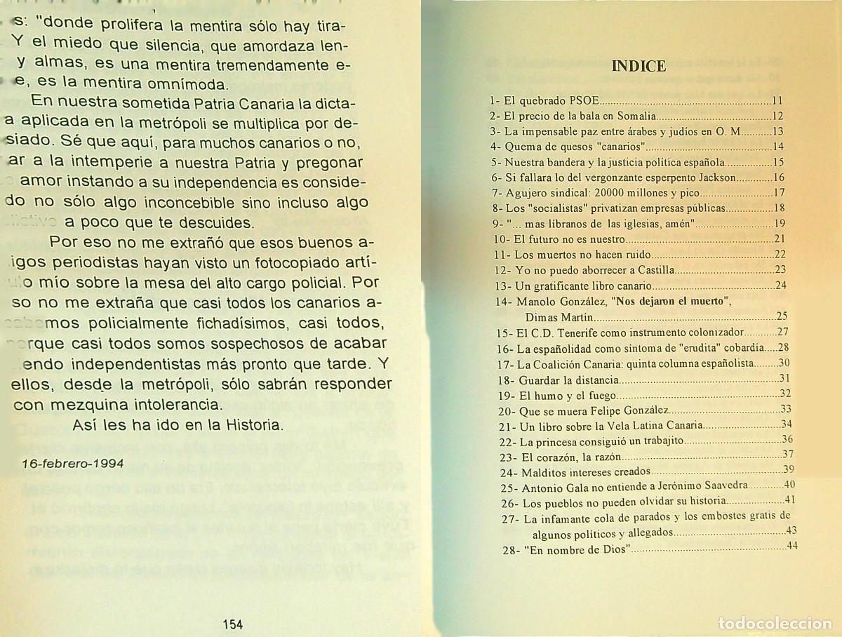 Libros: LA ESCUDILLA - V&Iacute;CTOR RAM&Iacute;REZ - 1994 - CANARIAS - Foto 2