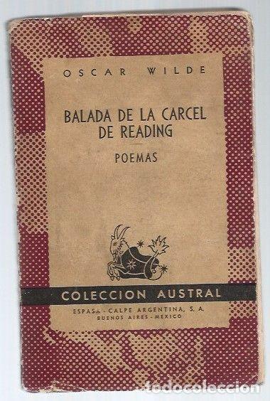 Libros: BALADA DE LA CARCEL DE READING / POEMAS - WILDE, OSCAR - Foto 1