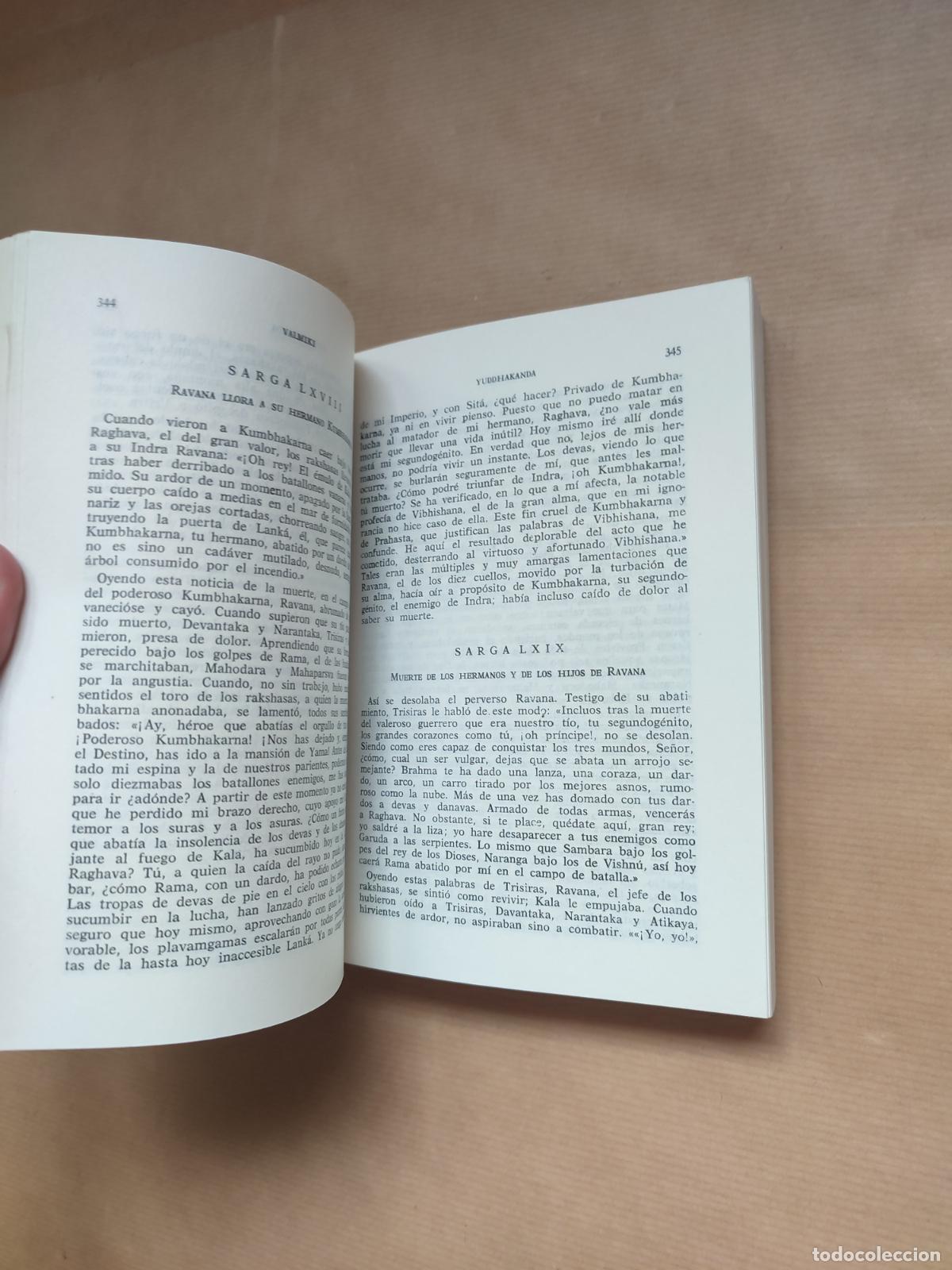 Libros: EL RAMAYANA. 2 VOL&Uacute;MENES - VALMIKI - Foto 4