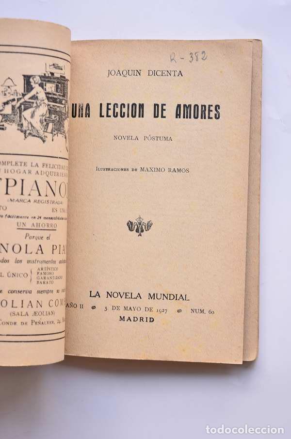 Libros: Una lecci&oacute;n de amores - DICENTE, Joaqu&iacute;n - Foto 2