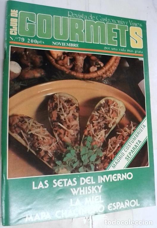 Libros: Gourmets n&ordm; 79. Las setas del Invierno. Whisky. La miel. Mapa chacinero espa&ntilde;ol - Autores Varios: