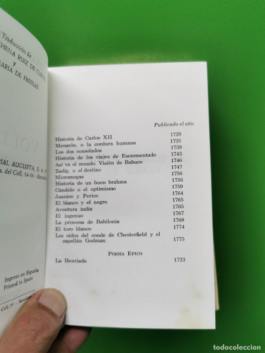 Libros: VOLTAIRE. OBRAS ESTELARES. EDITORIAL AUGUSTA - Foto 6